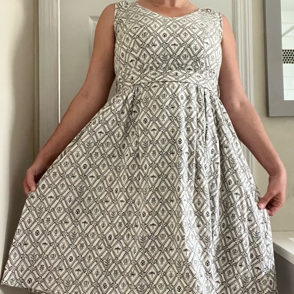 Miss Lulo “Amy” Insect Print Dress with Pockets